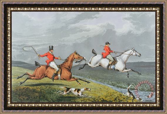 Charles Bentley Fox Hunting - Full Cry Framed Painting