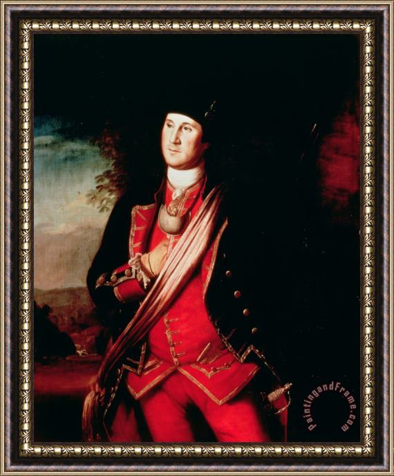Charles Willson Peale Portrait of George Washington Framed Painting