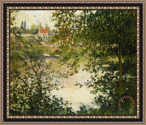 Claude Monet A View Through The Trees Of La Grande Jatte Island Framed Print
