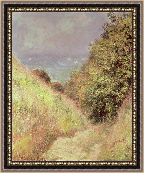 Claude Monet Chemin de la Cavee Pourville Framed Print