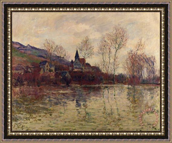 Claude Monet Floods at Giverny Framed Painting