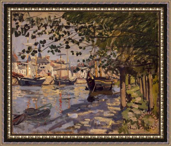 Claude Monet Seine at Rouen Framed Print