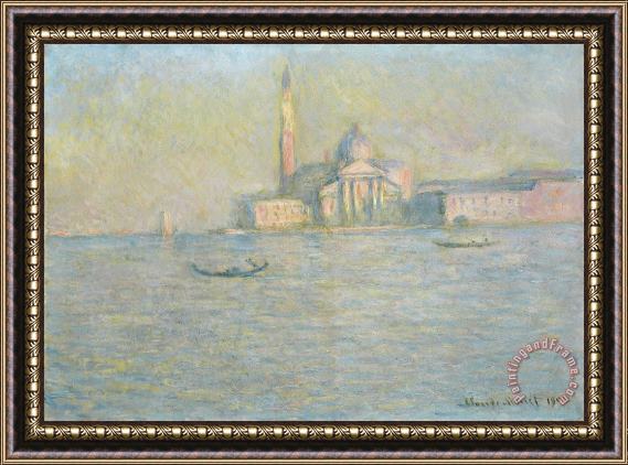 Claude Monet The Church of San Giorgio Maggiore Venice Framed Painting