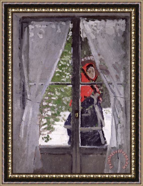 Claude Monet The Red Kerchief Framed Print