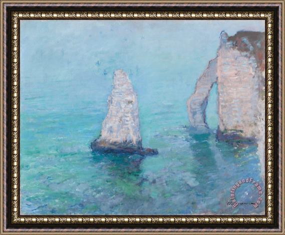 Claude Monet The Rock Needle and the Porte d'Aval Framed Print