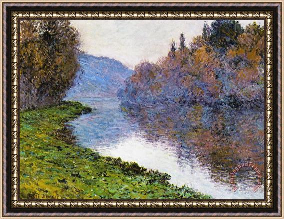 Claude Monet The Seine at Jenfosse Framed Painting