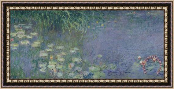 Claude Monet Waterlilies Morning Framed Painting