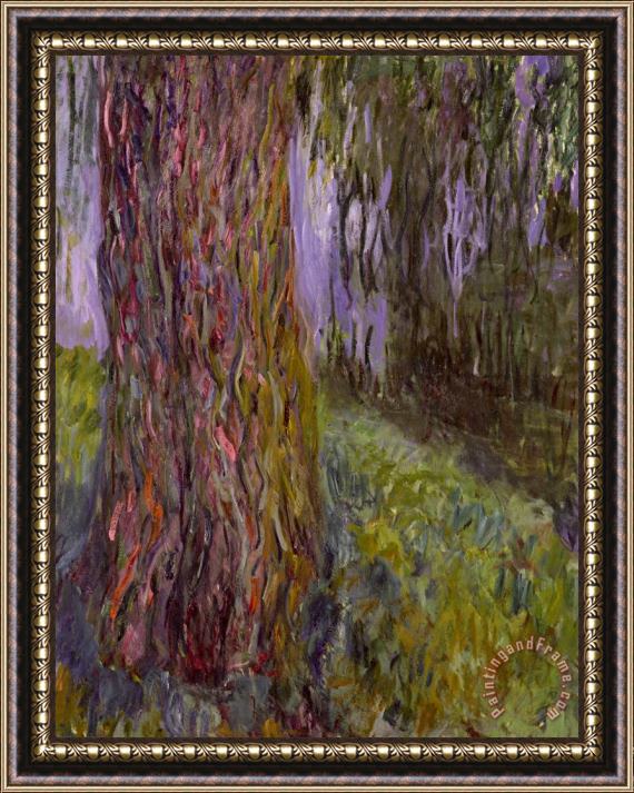 Claude Monet Weeping Willow And The Waterlily Pond Framed Painting