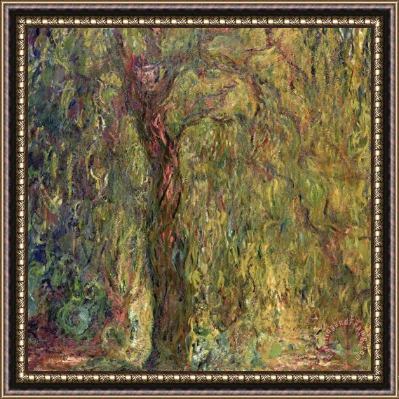 Claude Monet Weeping Willow Framed Painting