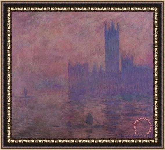 Claude Monet Westminster Tower Framed Painting