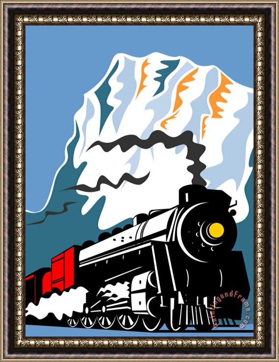 Collection 10 Steam train Framed Painting