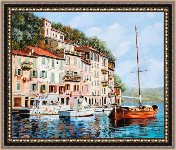 Collection 7 La Barca Rossa Alla Calata Framed Print