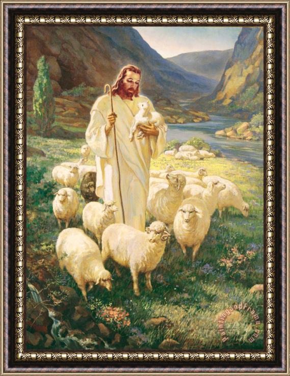 Collection The Good Shepherd Framed Painting