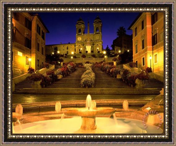 Collection Trinita Dei Monti Steps Rome Italy Framed Painting