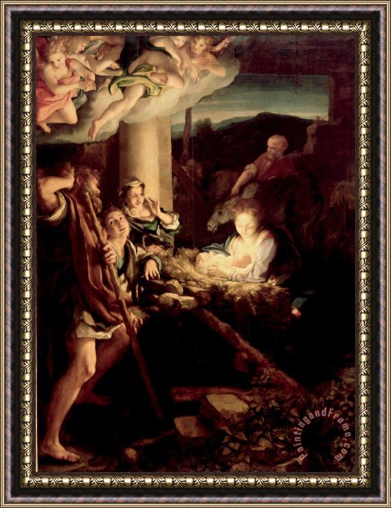 Correggio The Holy Night Framed Painting