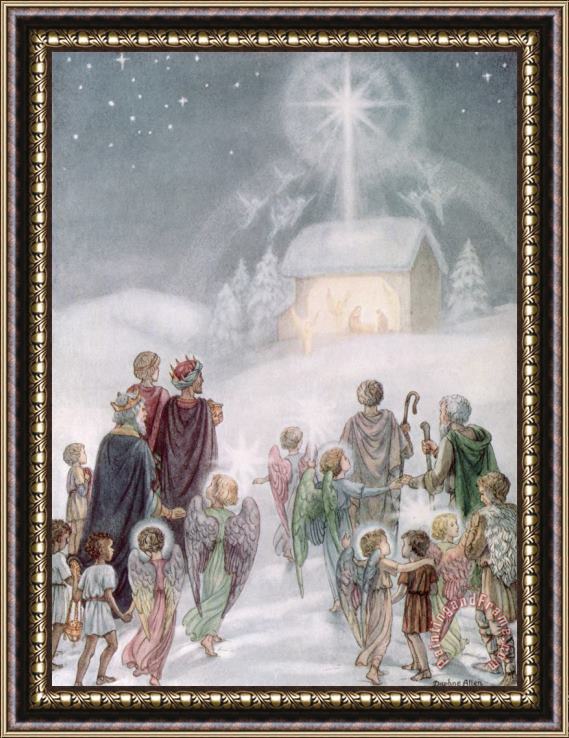 Daphne Allan Christmas Card Framed Print