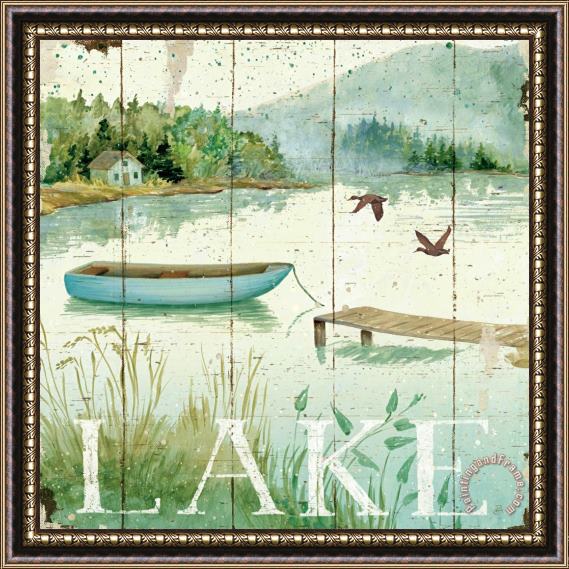 Daphne Brissonnet Lakeside II Framed Painting