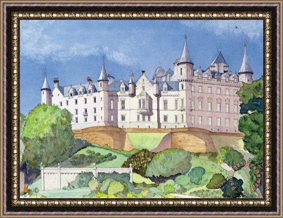David Herbert Dunrobin Castle Framed Painting