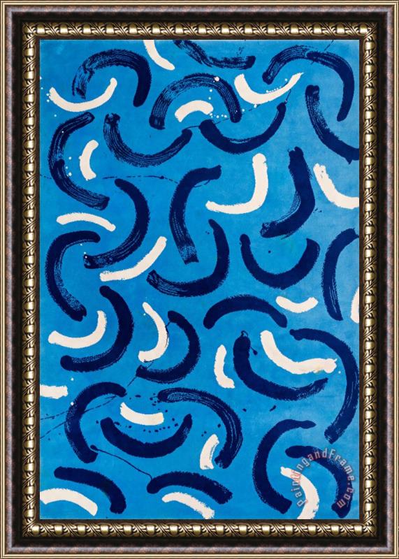 David Hockney Swimming Pool Carpet, 1988 Framed Painting