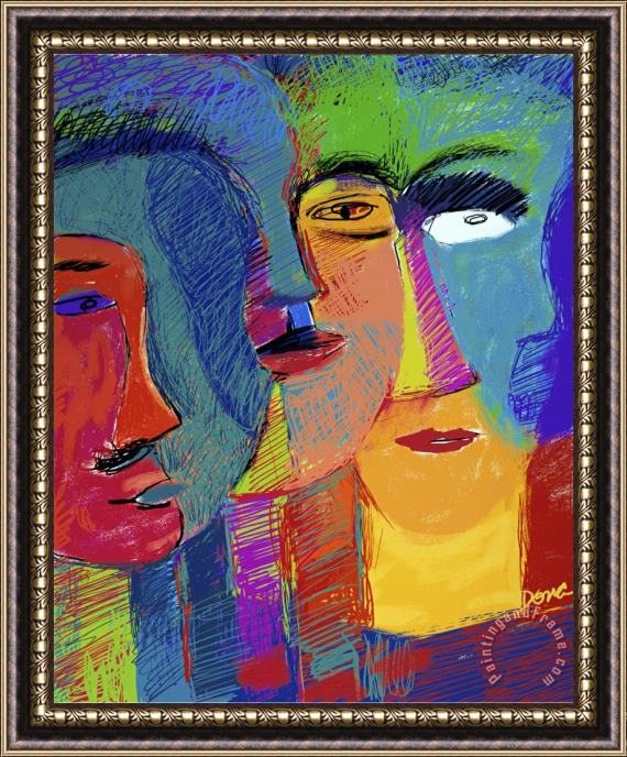 Diana Ong Blind Feeling Framed Painting