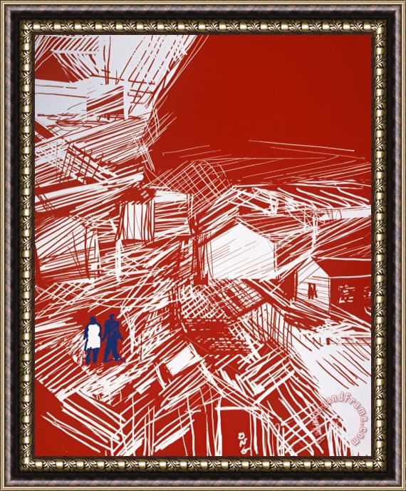 Diana Ong No 1 Complex Framed Painting
