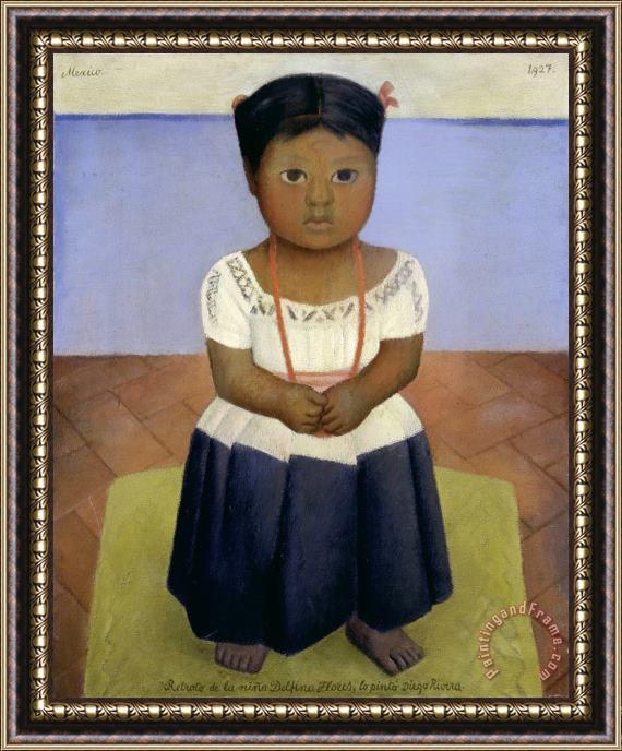 Diego Rivera Delfina Flores Framed Print