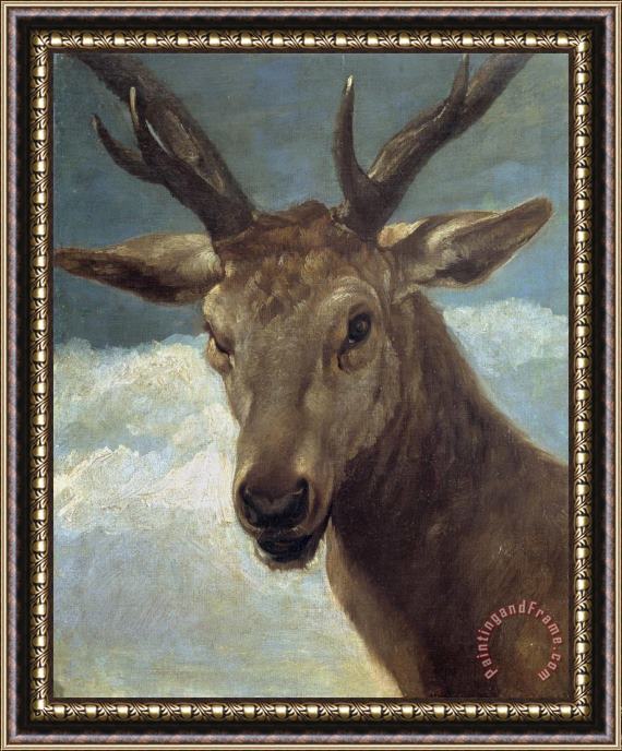 Diego Velazquez Deer Head Framed Print