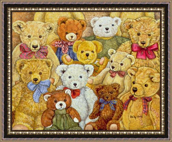 Ditz Ted Patch Framed Painting