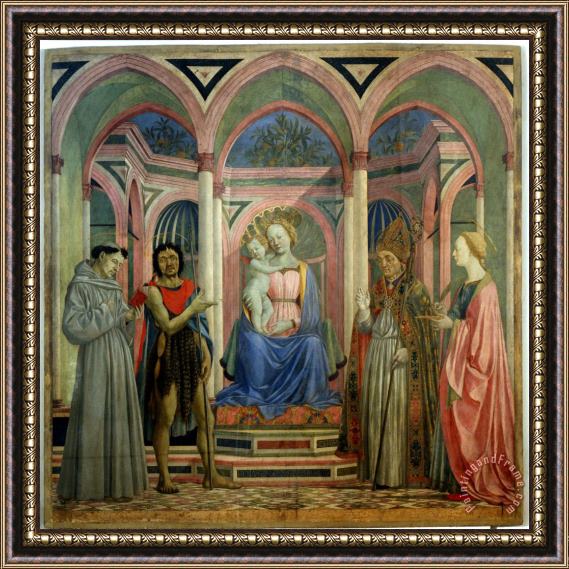 Domenico Veneziano Pala Di Santa Lucia Dei Magnoli Framed Painting