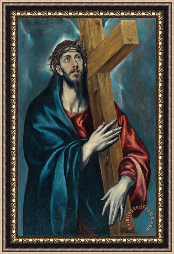 Domenikos Theotokopoulos, El Greco Christ Carrying The Cross Framed Print