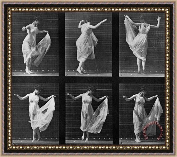 Eadweard Muybridge Dancing Woman Framed Painting
