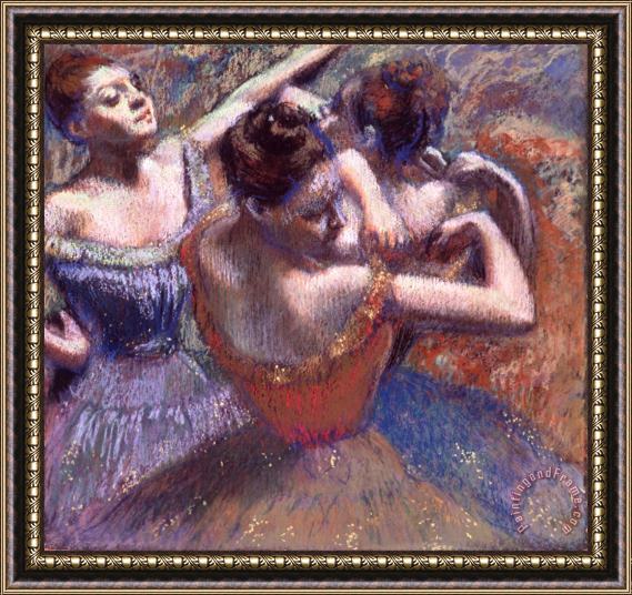Edgar Degas Dancers 3 Framed Painting