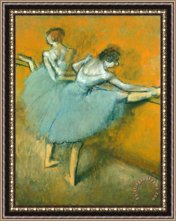 Edgar Degas Dancers at The Barre Framed Painting