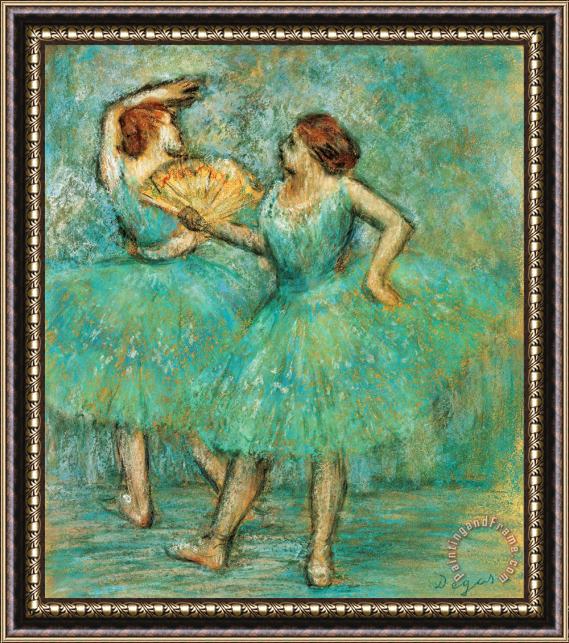 Edgar Degas Two Dancers, C. 1905 Framed Painting