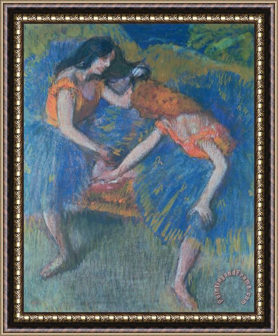 Edgar Degas Two Dancers Framed Print