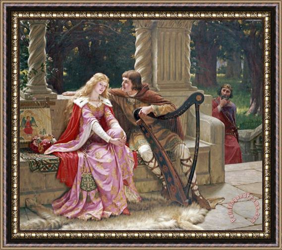 Edmund Blair Leighton The End of The Song Framed Painting