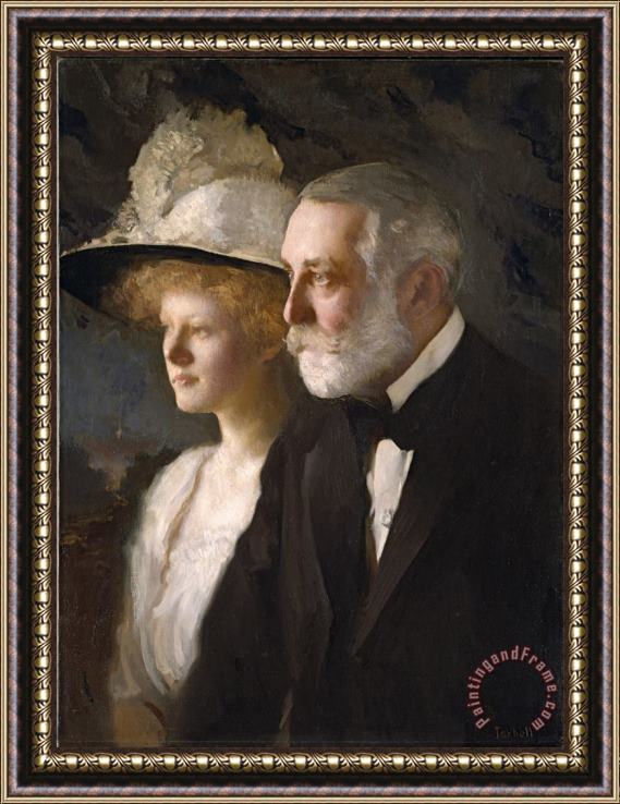 Edmund Charles Tarbell Henry Clay And Helen Frick Framed Painting