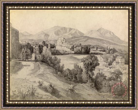 Edmund Kanoldt View of Benevento Framed Painting