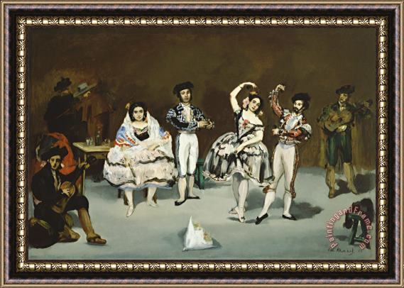 Edouard Manet Ballet Espagnol Framed Painting