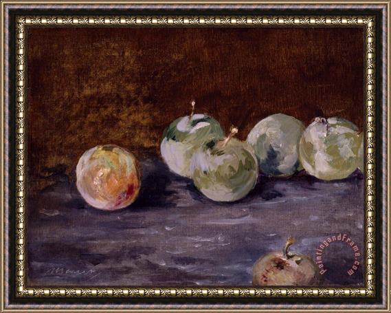 Edouard Manet Plums Framed Painting