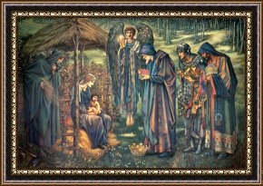 Pinocchio Wishes Upon a Star Framed Paintings - The Star of Bethlehem by Edward Burne Jones