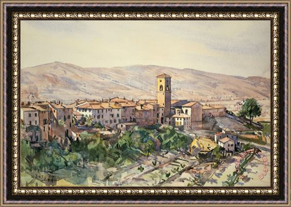 Edward Darley Boit Poppi in The Casentino, Tuscany Framed Painting