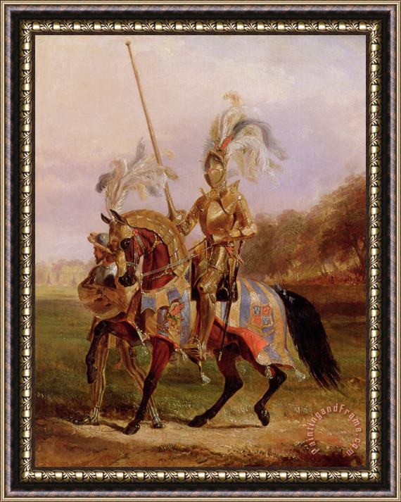 Edward Henry Corbould Lord of the Tournament Framed Print