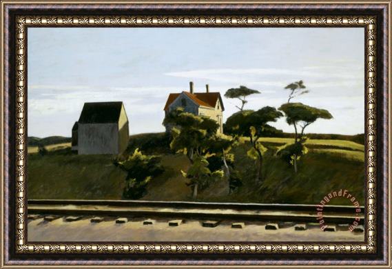 Edward Hopper New York, New Haven And Hartford Framed Painting