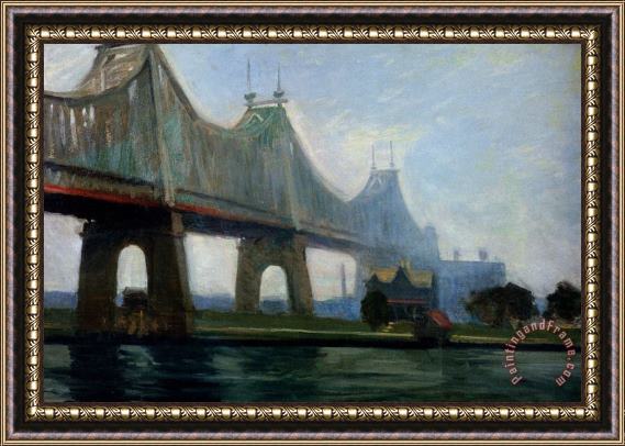 Edward Hopper Queensborough Bridge Framed Print
