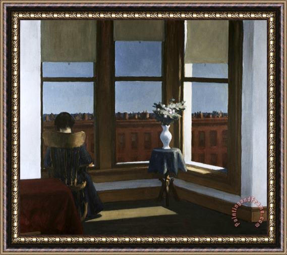 Edward Hopper Room in Brooklyn Framed Painting