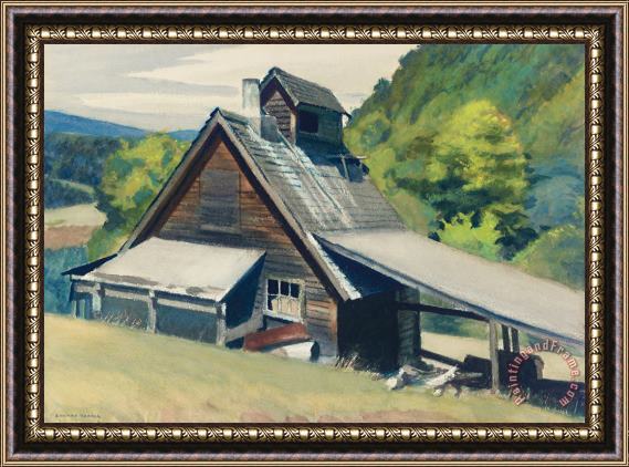 Edward Hopper Vermont Sugar House Framed Print