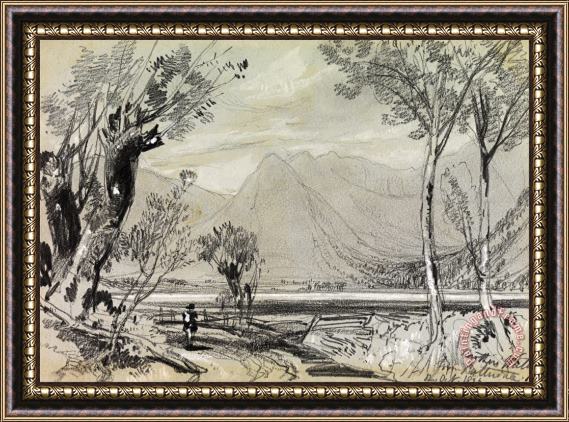 Edward Lear Brothers Water From Patterdale Framed Painting