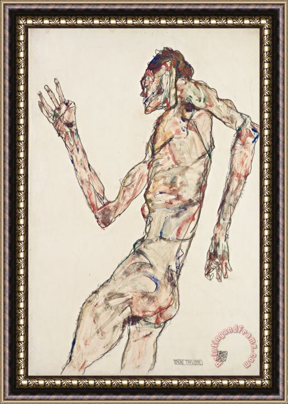 Egon Schiele The Dancer Framed Print