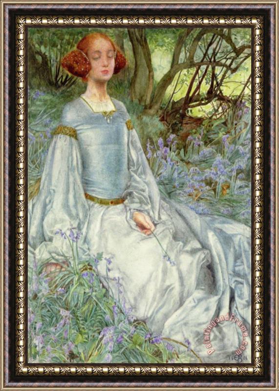 Eleanor Fortescue Brickdale In Spring Time, The Only Pretty Ring Time From As You Like It Framed Print